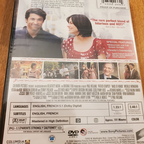 Made of Honor (DVD, 2008) New Sealed - Picture 2 of 2